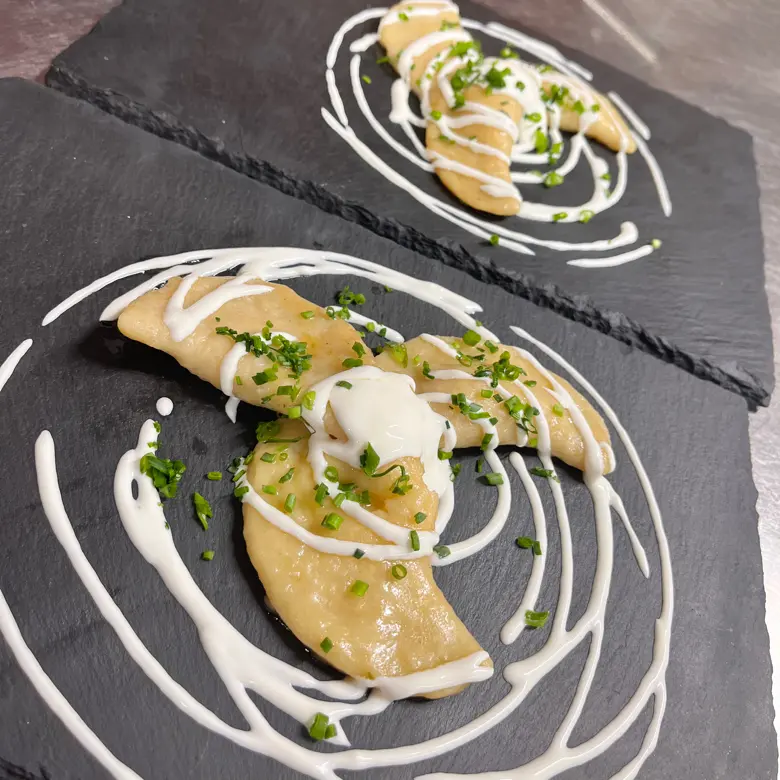 creation thumb for Pierogi | Brimsen | sour cream