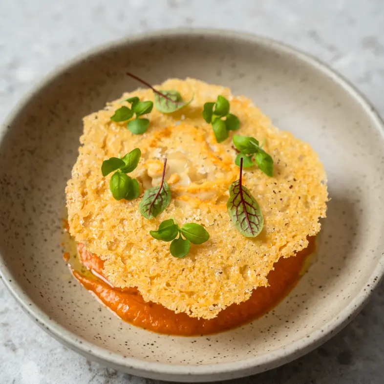 creation thumb for Crispy Parmesan Ricotta Potato Lemon Spiral Ravioli