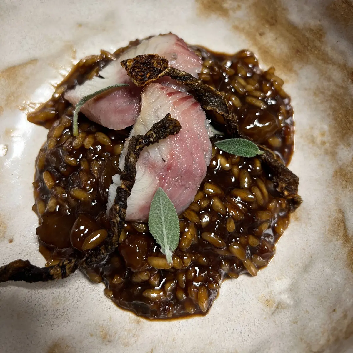 creation thumb for Creamy Rice - Veal tendons & Smoked Eel