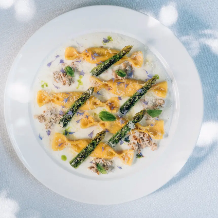 creation thumb for Caramel Pasta & Onion & Walnut & Asparagus 
