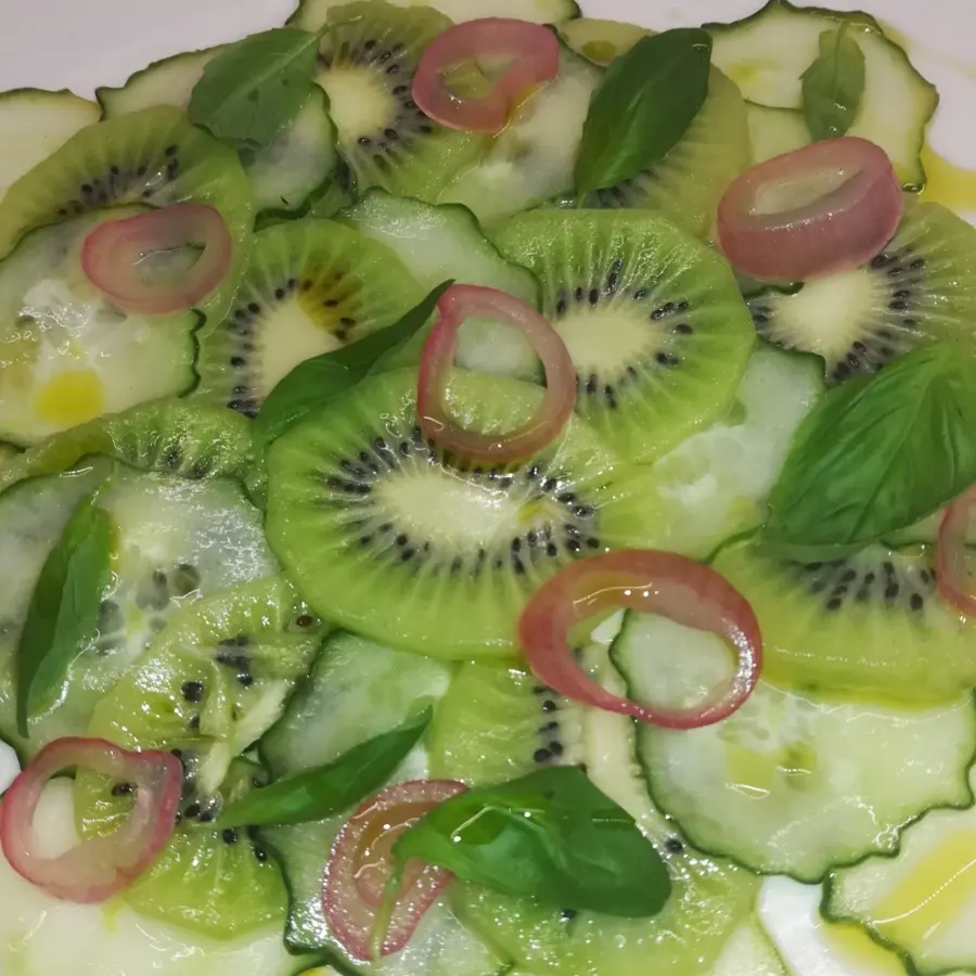 creation thumb for Carpaccio concombre et kiwi.!!! 🥝🥒