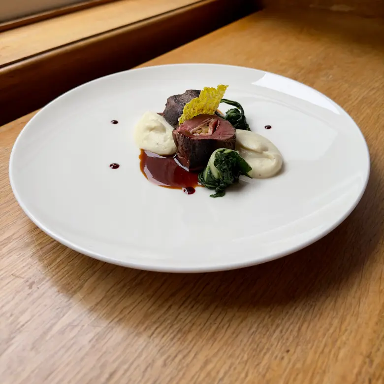 creation thumb for Roe Deer, Cauliflower, and Raspberry Gastrique