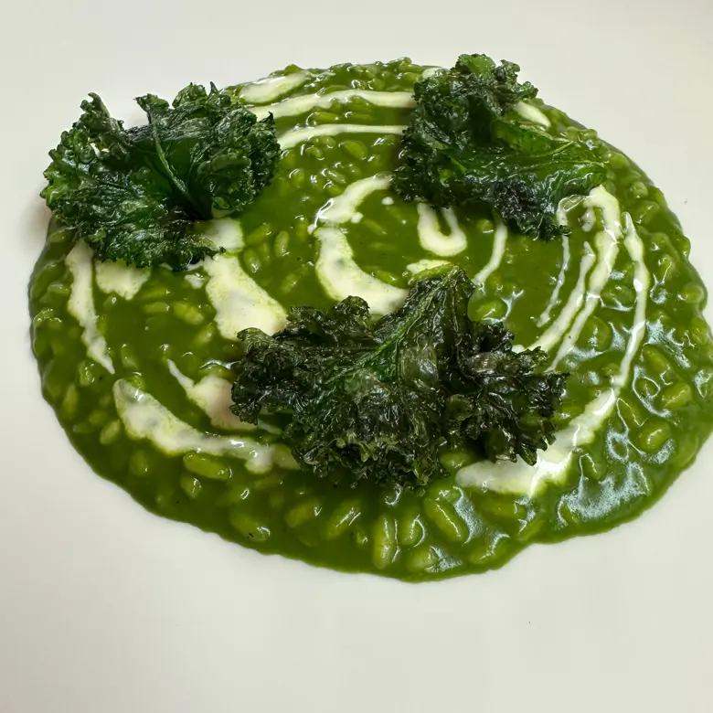 creation thumb for Risotto with curly kale and Gorgonzola