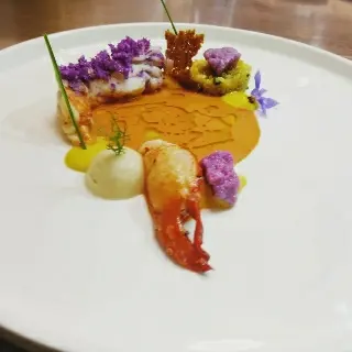 creation thumb for Lobster cauliflower Quinoa curry bisque