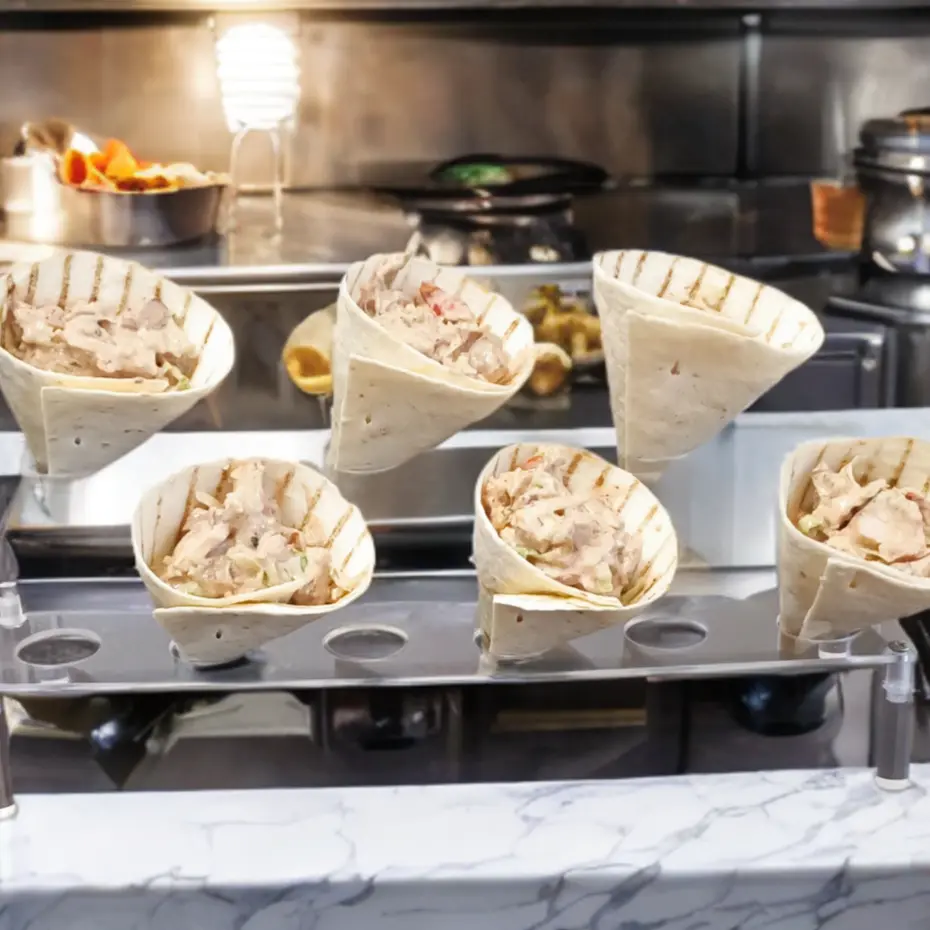 creation thumb for Appetizer "Cone with chicken"