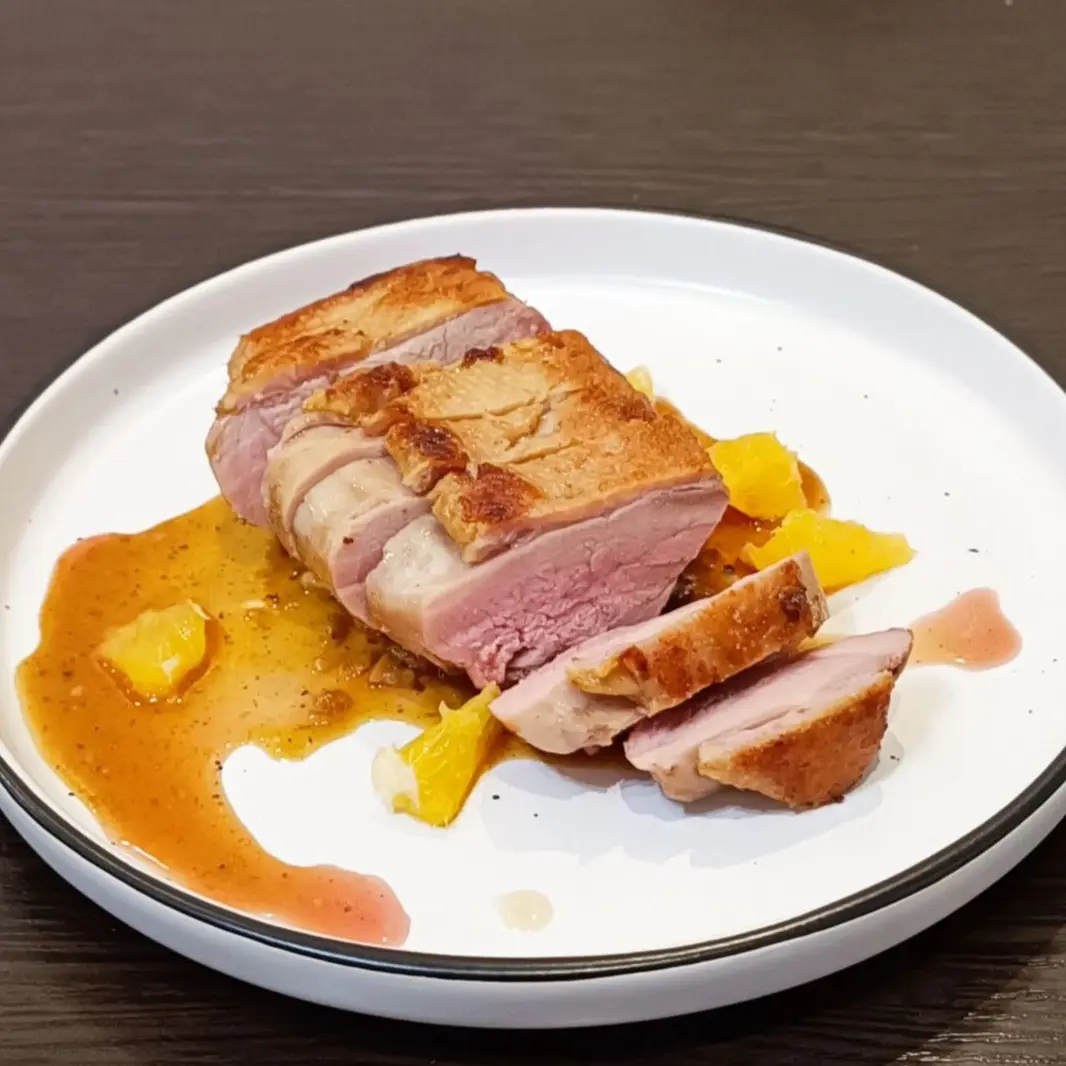 creation thumb for Duck breast with orange sauce