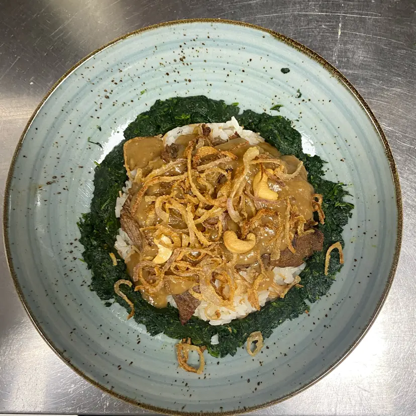 creation thumb for Lebanese Spinach & Vermicelli Rice with Tender Meat