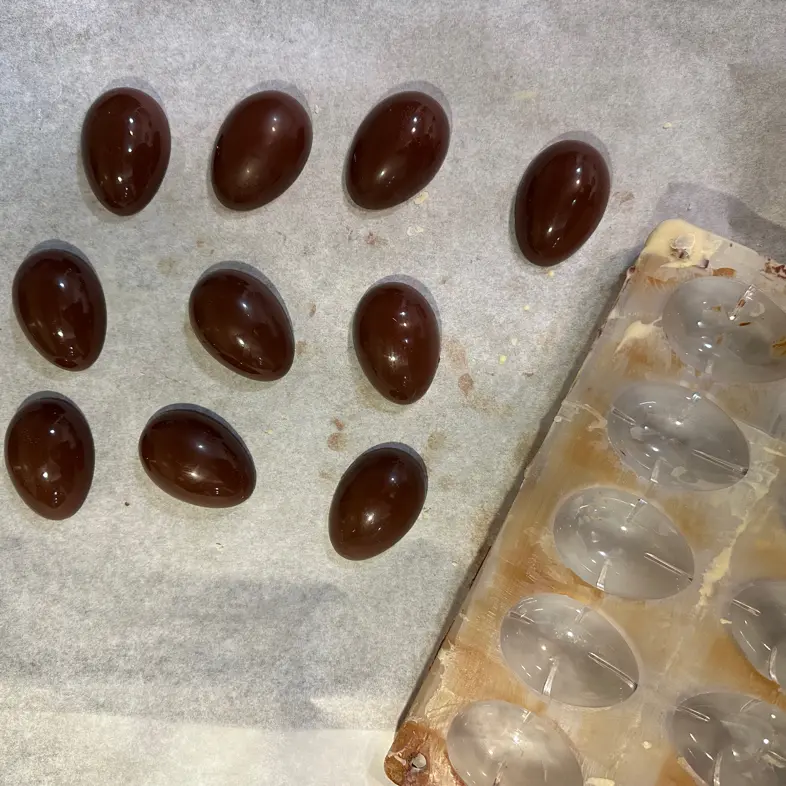 creation thumb for Easter eggs double cashew vegan chocolate