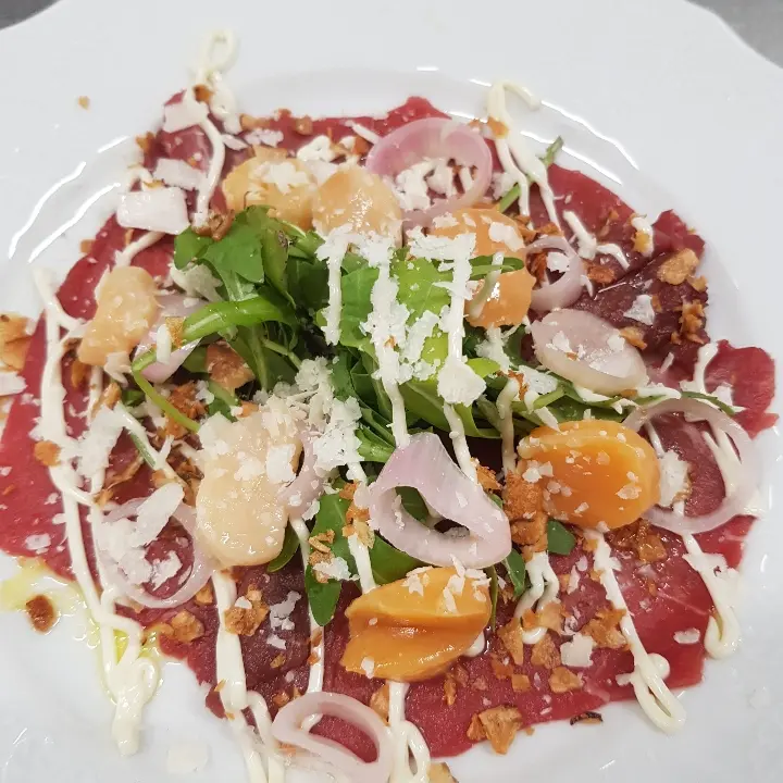 creation thumb for Beef carpaccio and Scallops