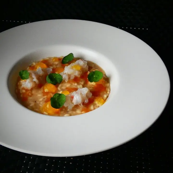 creation thumb for Langoustines, Beef Marrow & Saffron Risotto