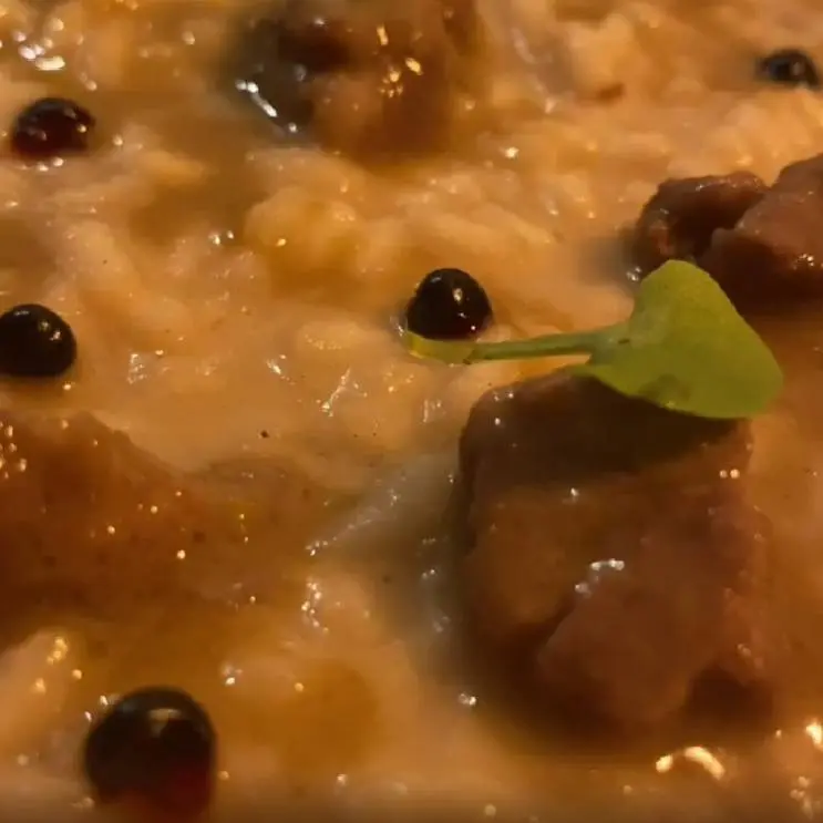 creation thumb for Risotto lamb/ blackberries / taleggio DOP