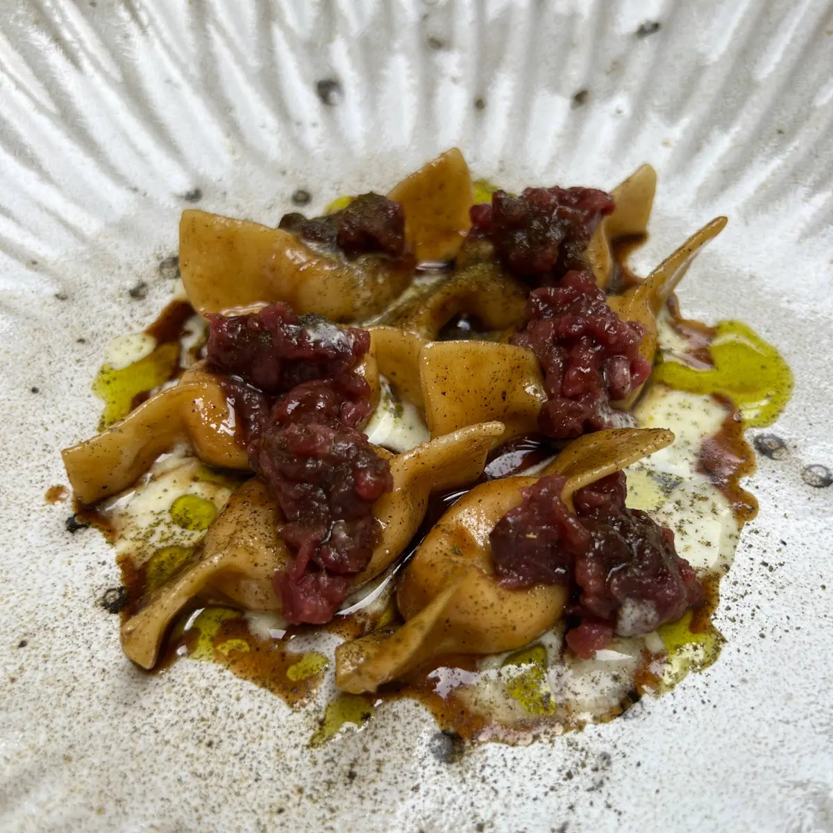 creation thumb for Raviolo de Melon, Figue et Lièvre