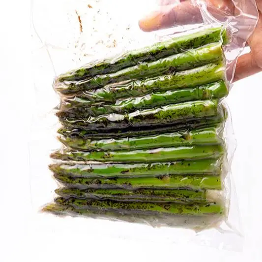creation thumb for Roasted Green Asparagus Cooked in Goat Butter