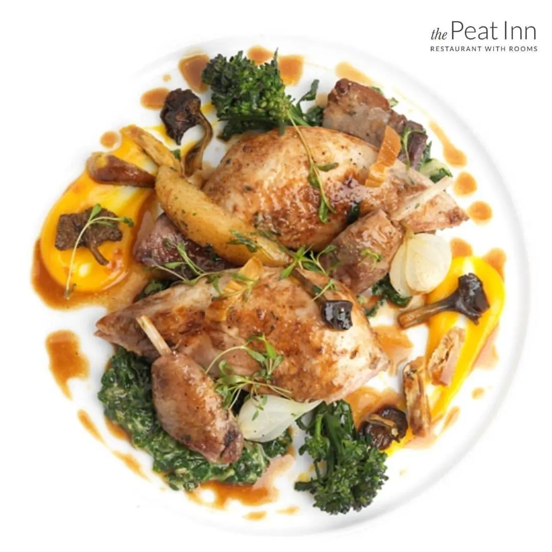 creation thumb for Perdrix aux blettes, girolles, coings et châtaignes