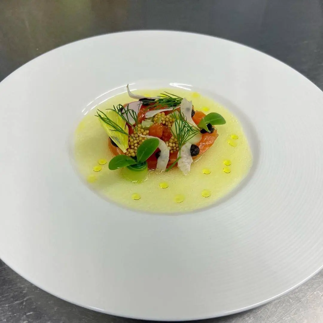 creation thumb for Regional Salmon Trout with Apple, Fennel and Cucumber