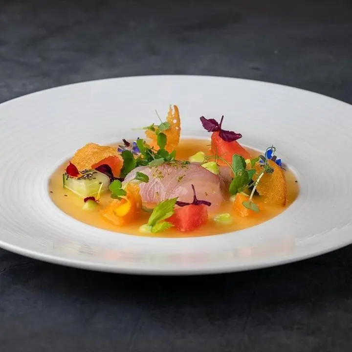 creation thumb for Yellowtail Mackerel 🐠 with Melon and Cucumber 