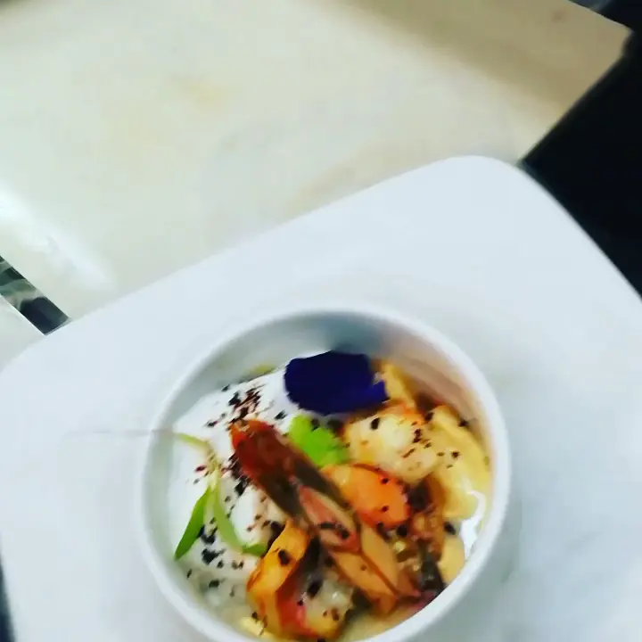 creation thumb for Red Crab ice cream and grilled King prawns