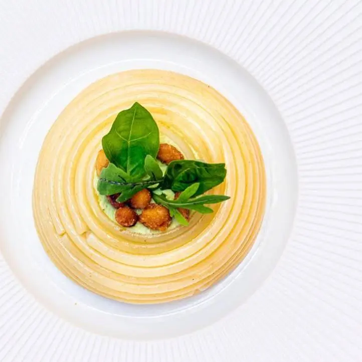 creation thumb for Bucatini Dome, Pine Nuts & Basil Crème de Vieux Rodez