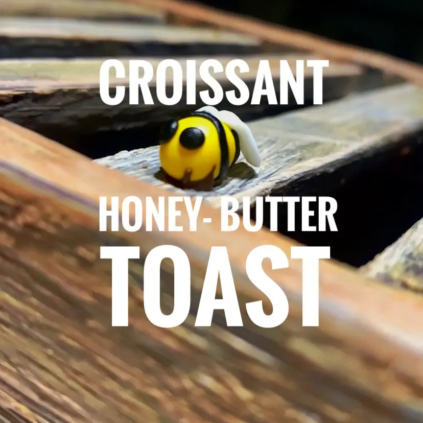 creation thumb for Croissant honey butter toast