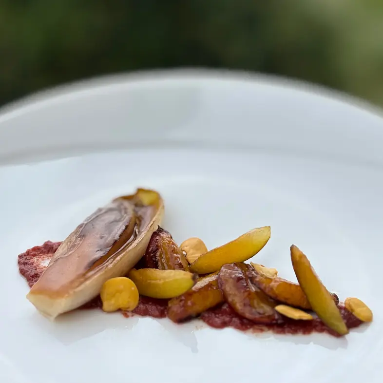 creation thumb for Endive, prune, noix de coco et groseilles