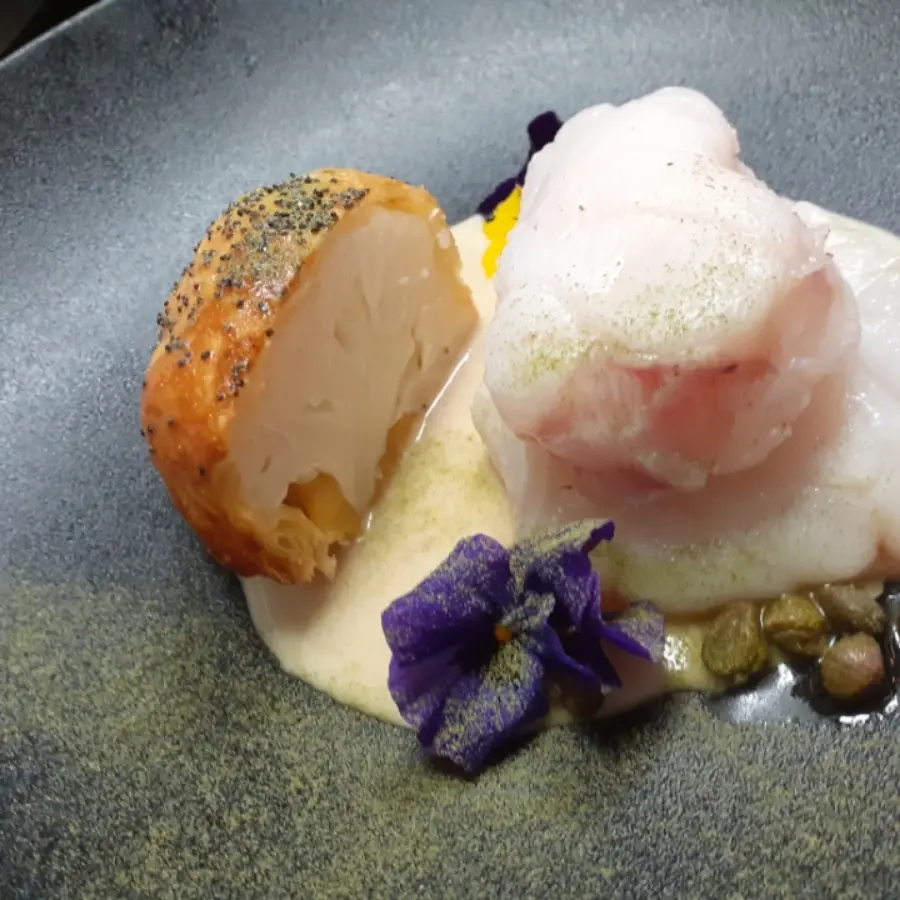 creation thumb for Pixin al horno ,coliflor wellington,cava de alcaparas
