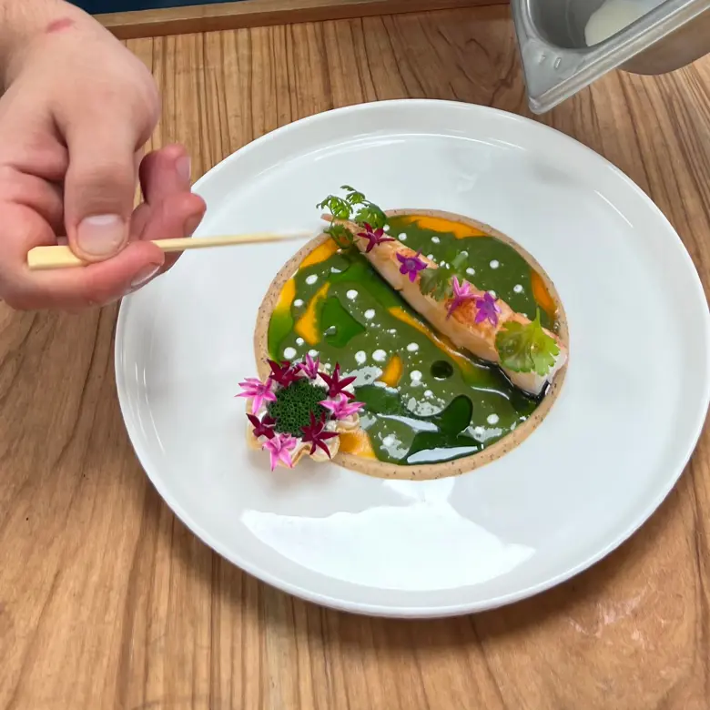 creation thumb for Lobster - Coriander coconut milk - Sumac