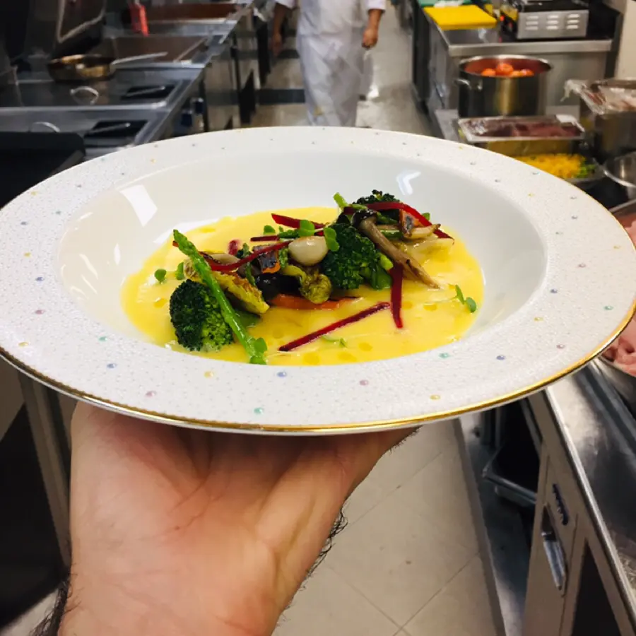 creation thumb for Grilled vegetables whit corn souce👌👌