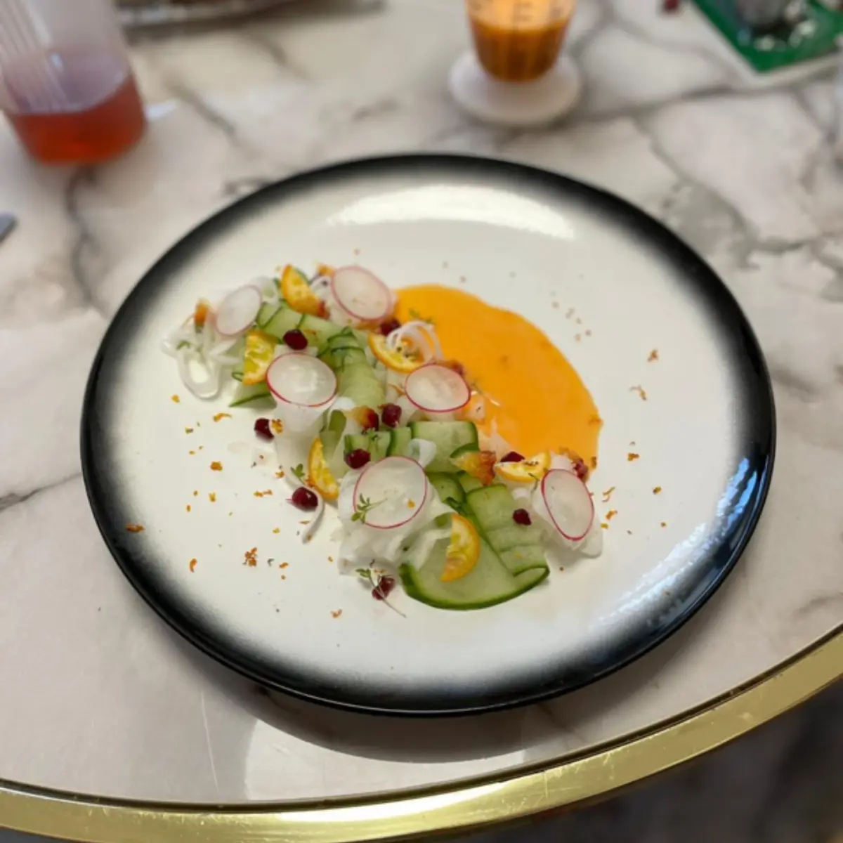 creation thumb for Cucumber / Radish / Orangevinaigrette