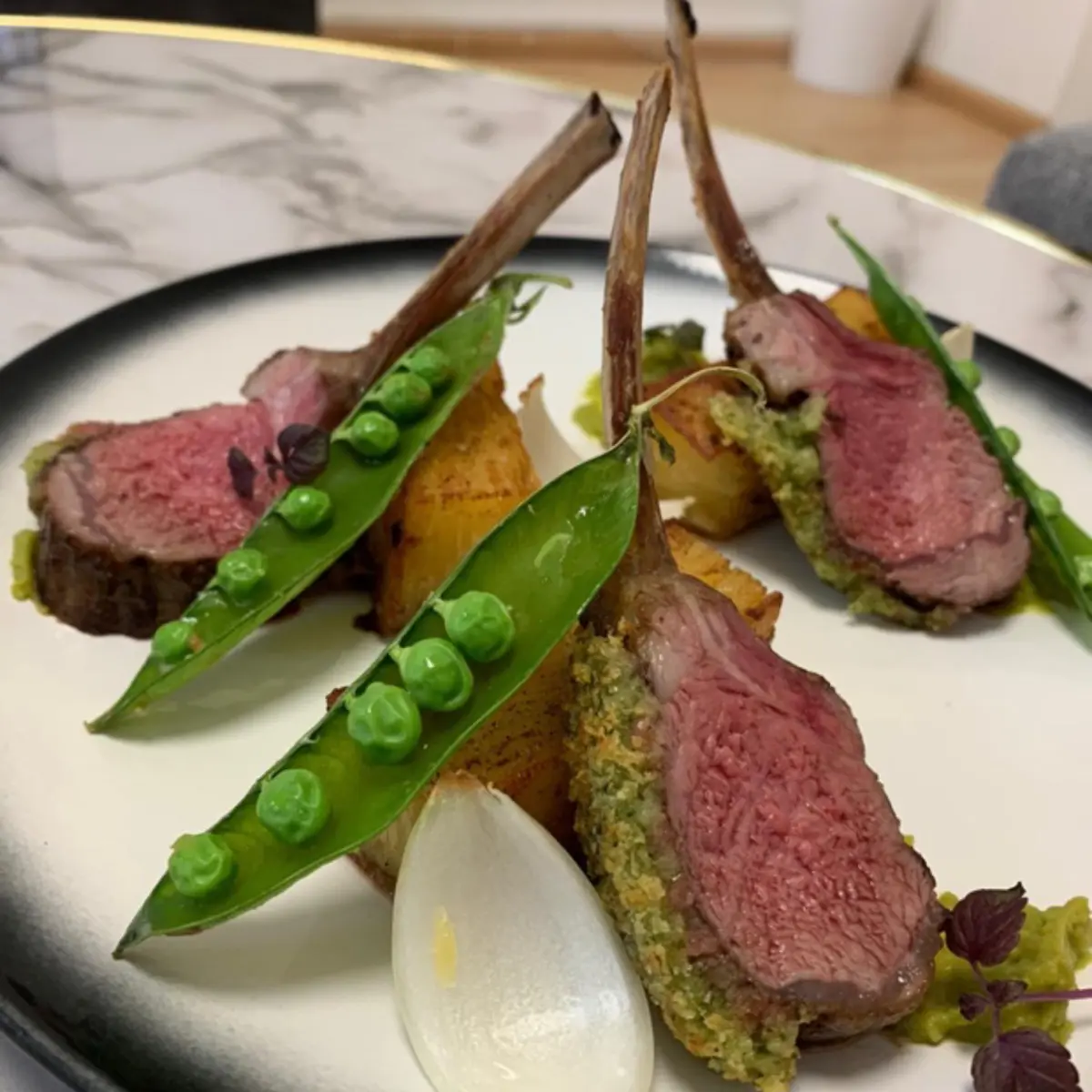 creation thumb for Lamb / Peas / Stackpotatoes