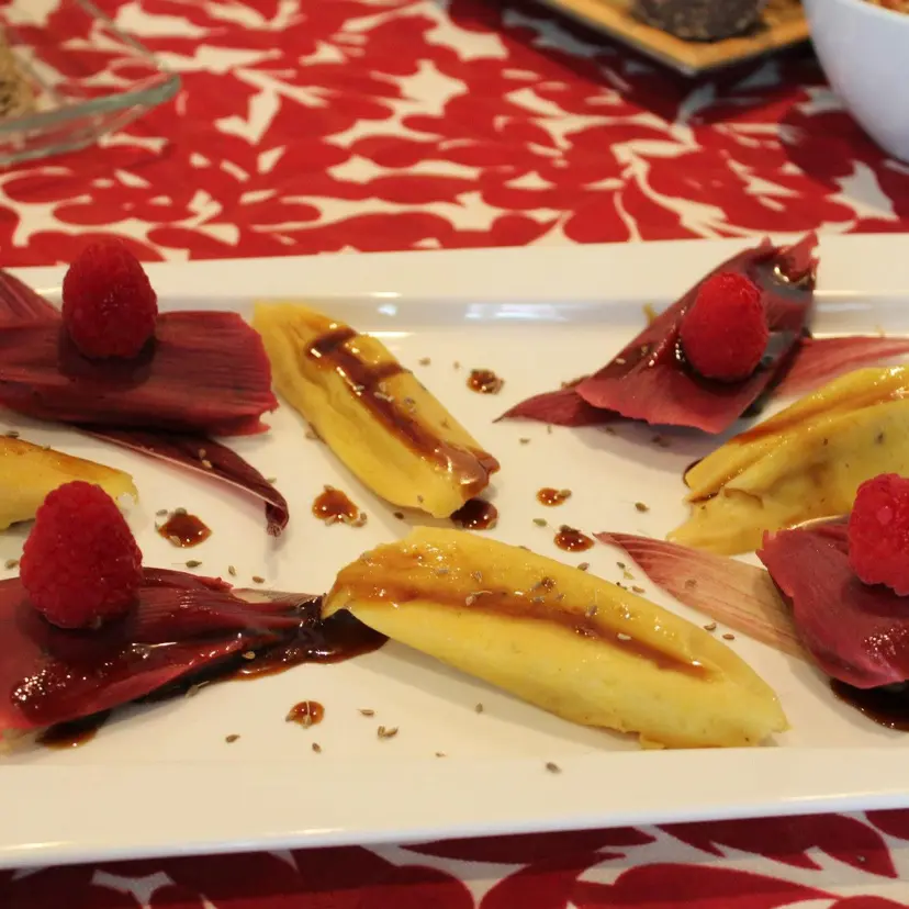 creation thumb for Petit corn tamales | hibiscus piloncillo vanilla | anise