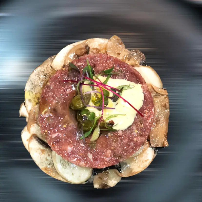 creation thumb for Tartar ahumado con Aioli de Dijon y Creminis