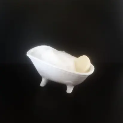 creation thumb for Rice with cuttlefish, sea air and cider, cauliflower mousse