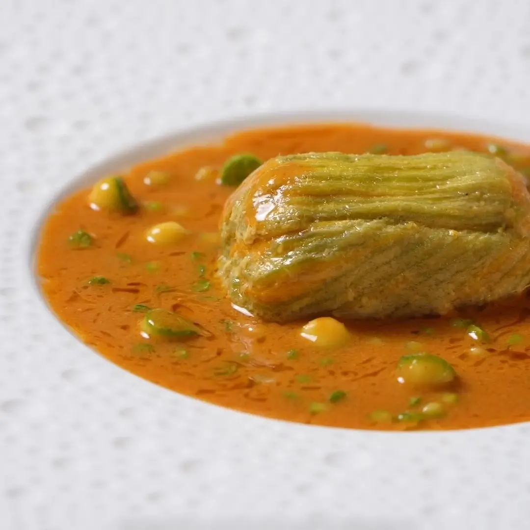 creation thumb for Zucchini Flower Prawn