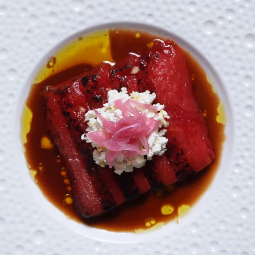 creation thumb for Salty Watermelon | Feta | Pickled Onions | Balsamic Dressing