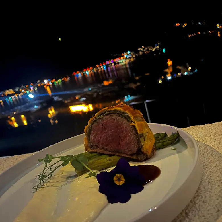 creation thumb for steak wellington on parmesan cream🥩