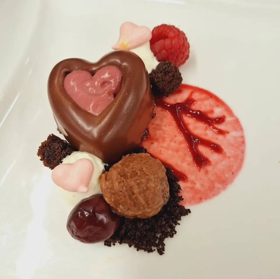 creation thumb for Schwarzwälder Kirschkuchen Valentinstag Style • Kakaosorbet