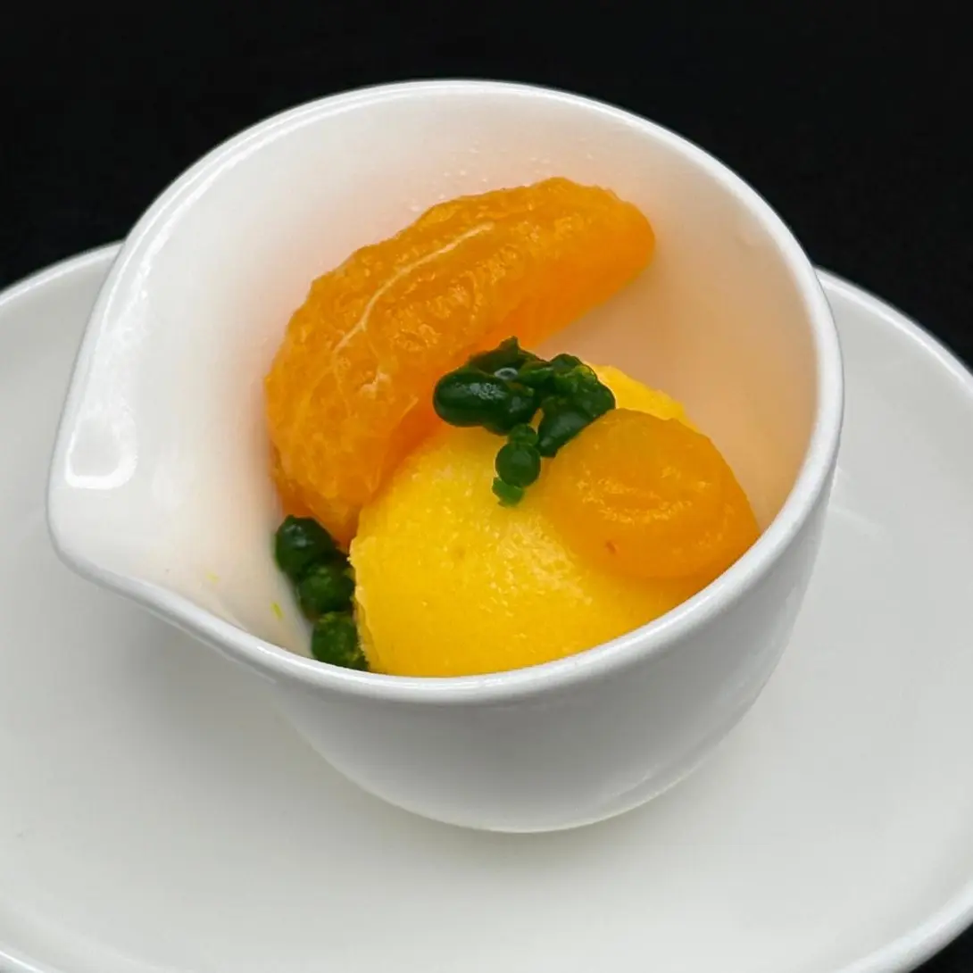 creation thumb for Mandarin-Shiso Sorbet