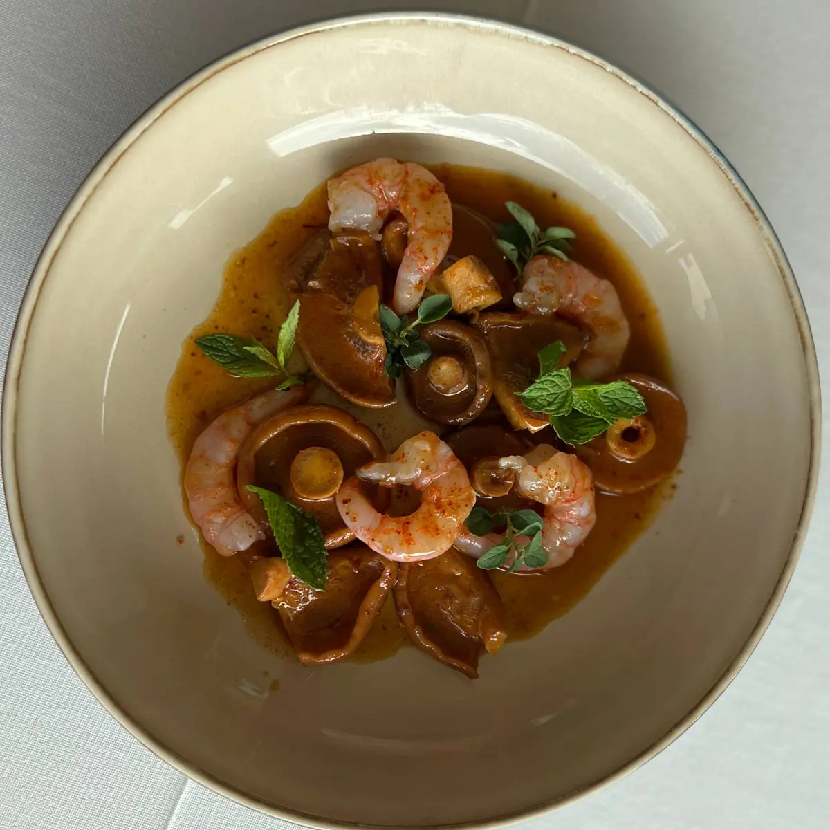 creation thumb for Tapas De Leche Champiñones Y Camarones