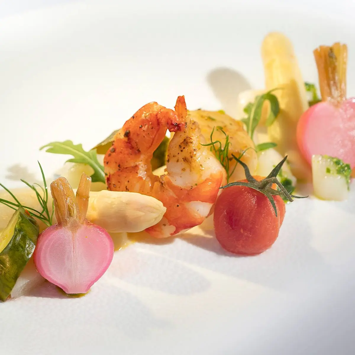creation thumb for Spargelsalat Jacobsmuschel & Gamba