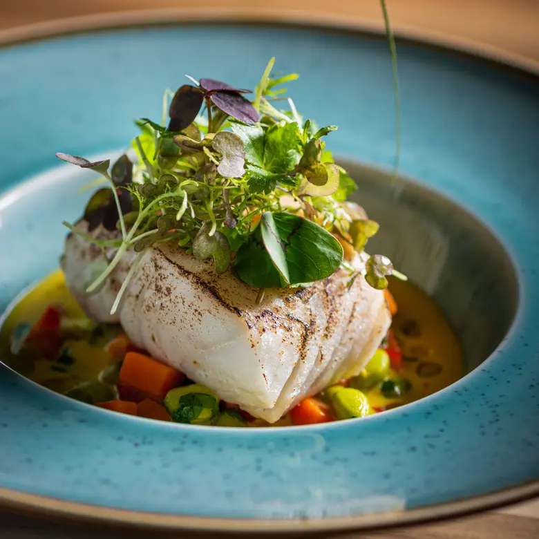 creation thumb for Perch,edamame,saffron