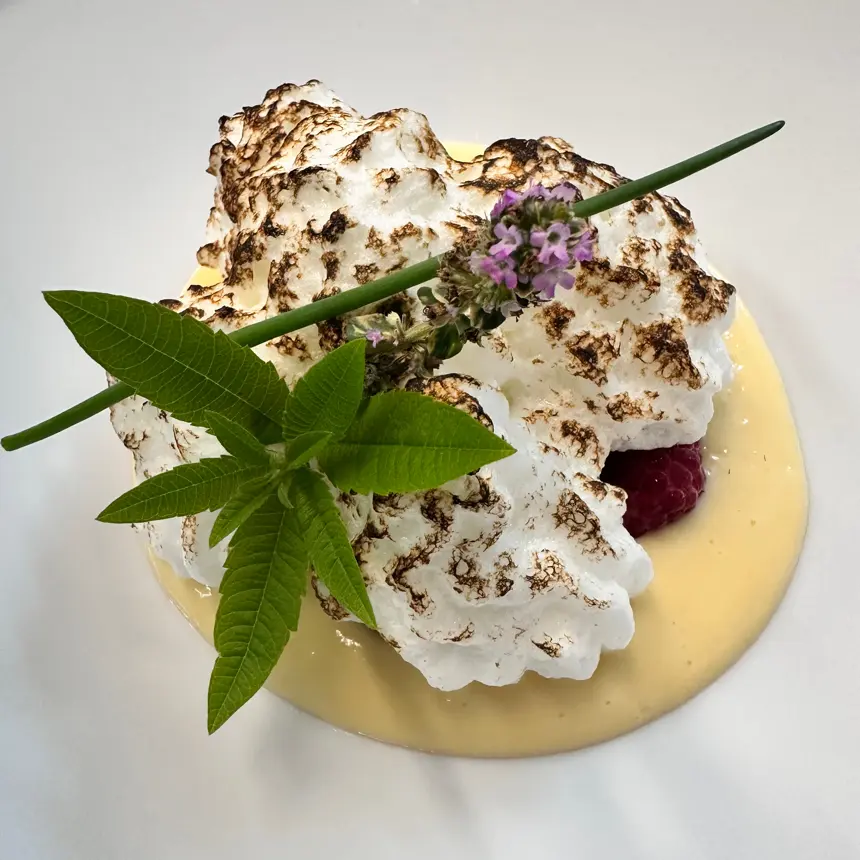 creation thumb for Coconut cream, red fruits and meringue