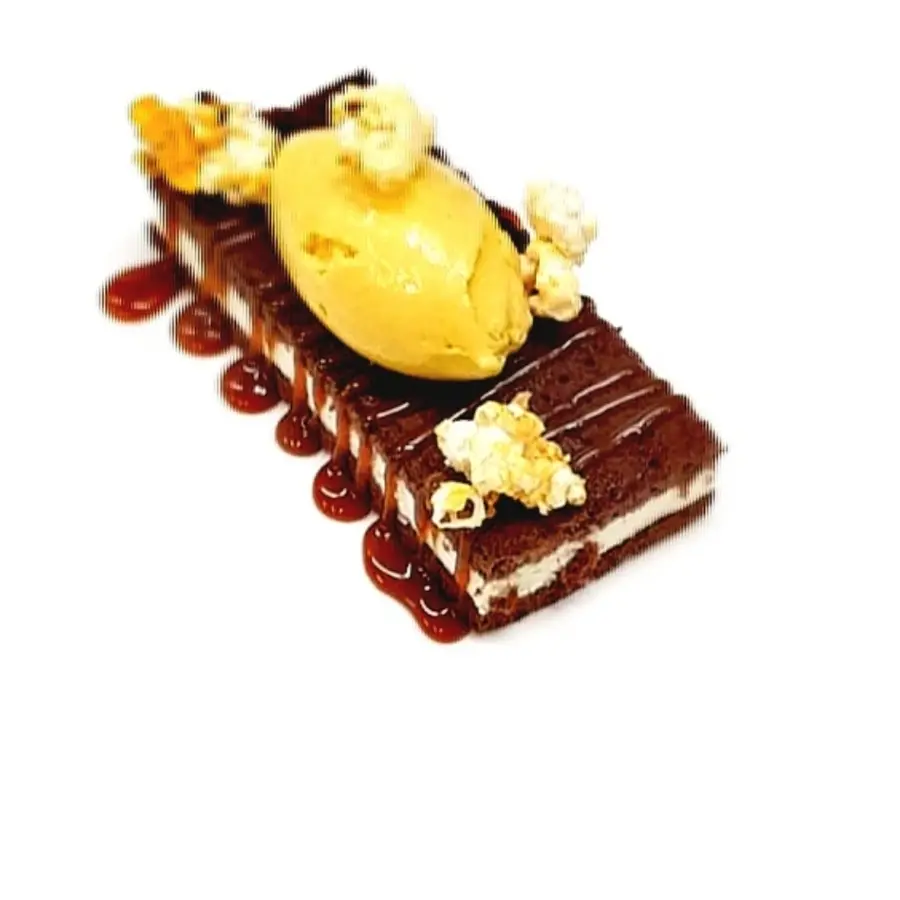 creation thumb for Milchschnitte/Salzkaramell/Popcorn