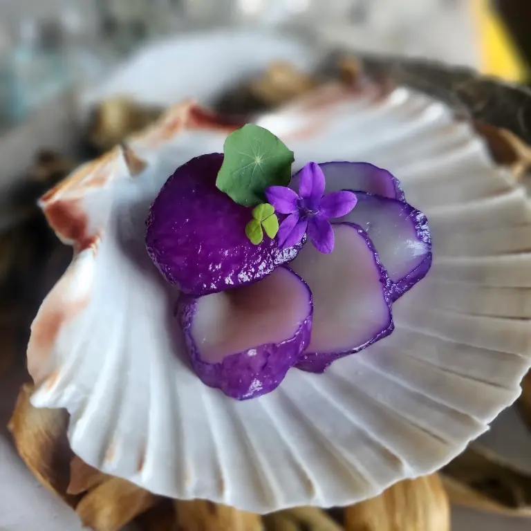 creation thumb for Marinated Purple Scallop