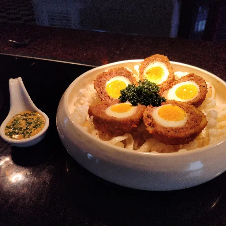creation thumb for scotch egg 🥚 with chick fil a sauce