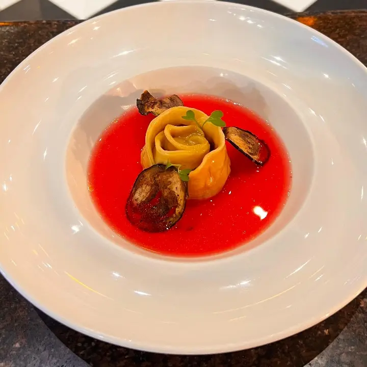 creation thumb for Rose🌹 pasta with hibiscus consume