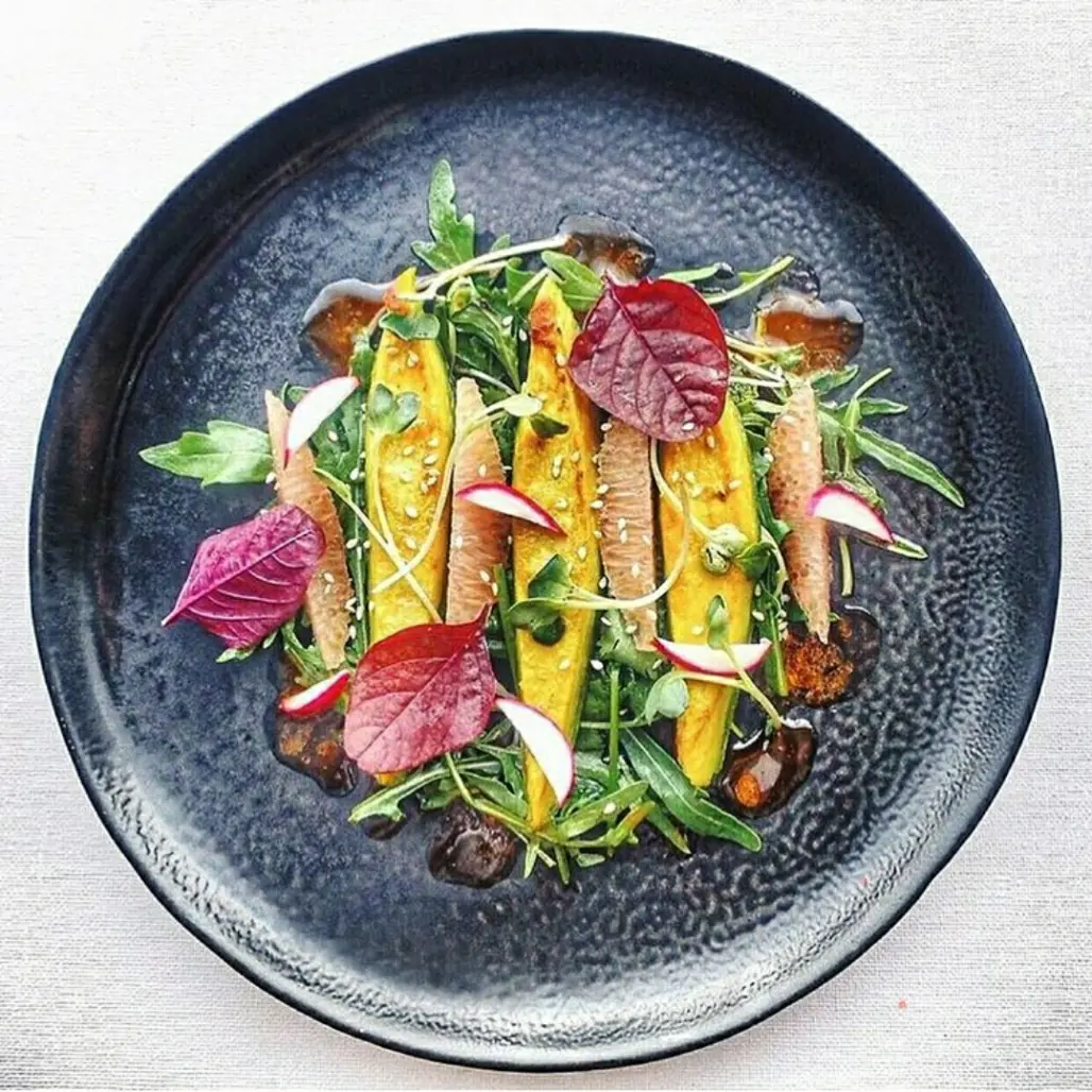 creation thumb for Seared Avocado • Herb Salad • Thai Chili Oil
