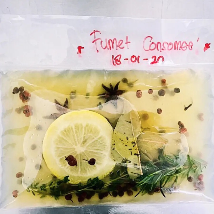 creation thumb for Concentrated Fumet Consommé with Yuzu & Rum
