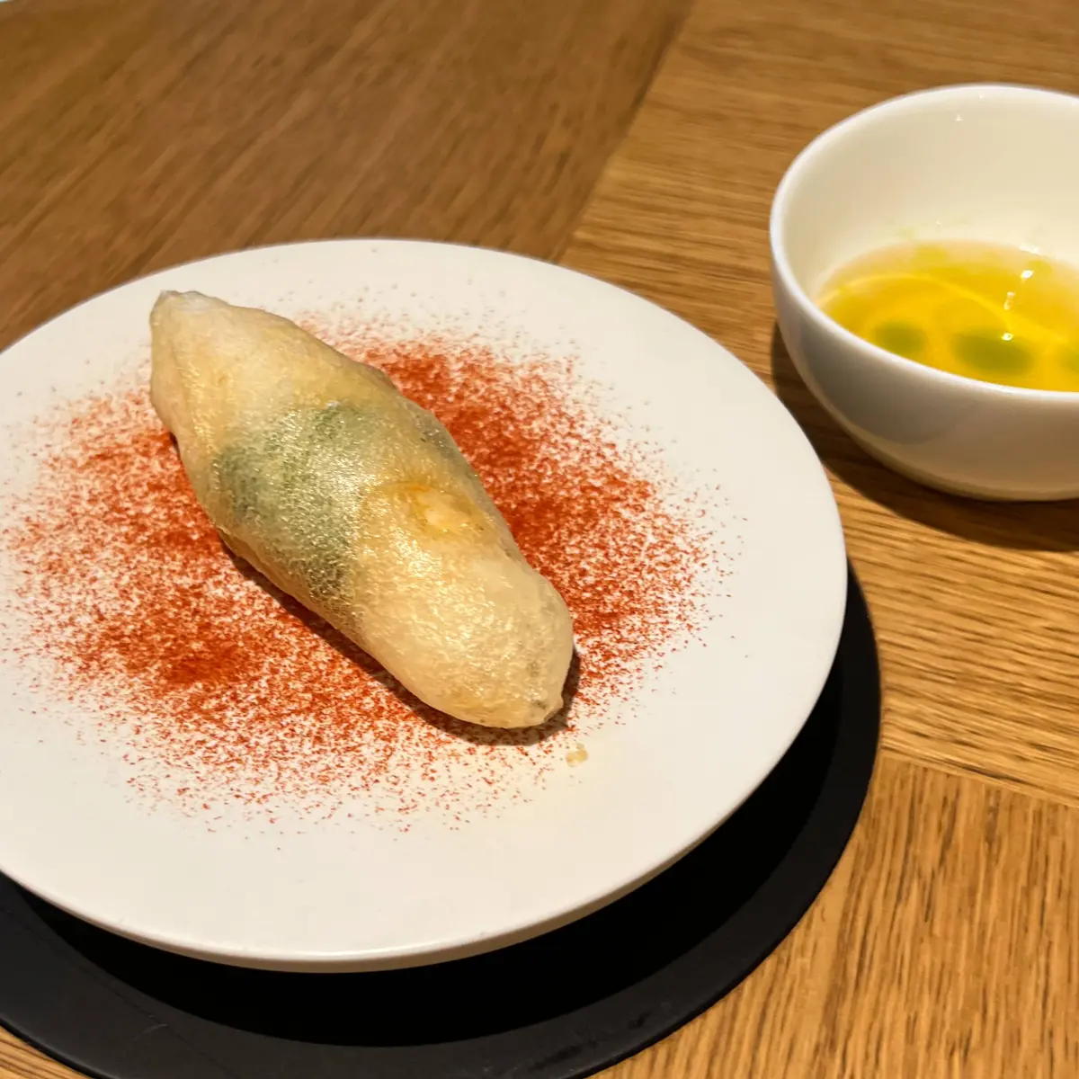 creation thumb for Tempura Prawn and Tomato Water