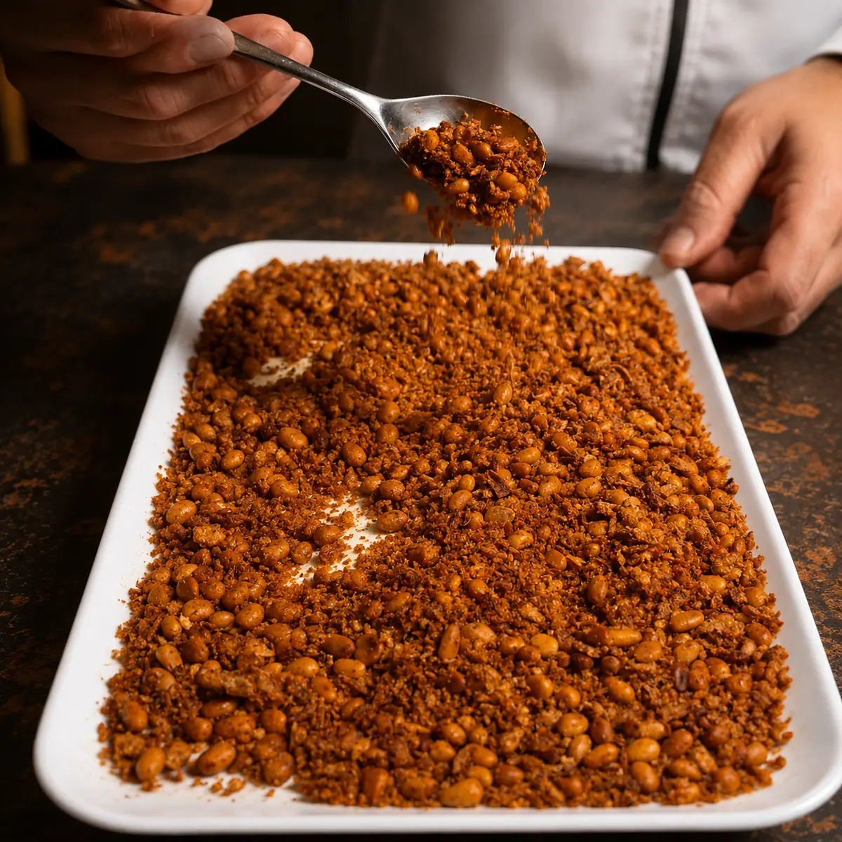 creation thumb for Pine Nut & Fry Onion Crumble