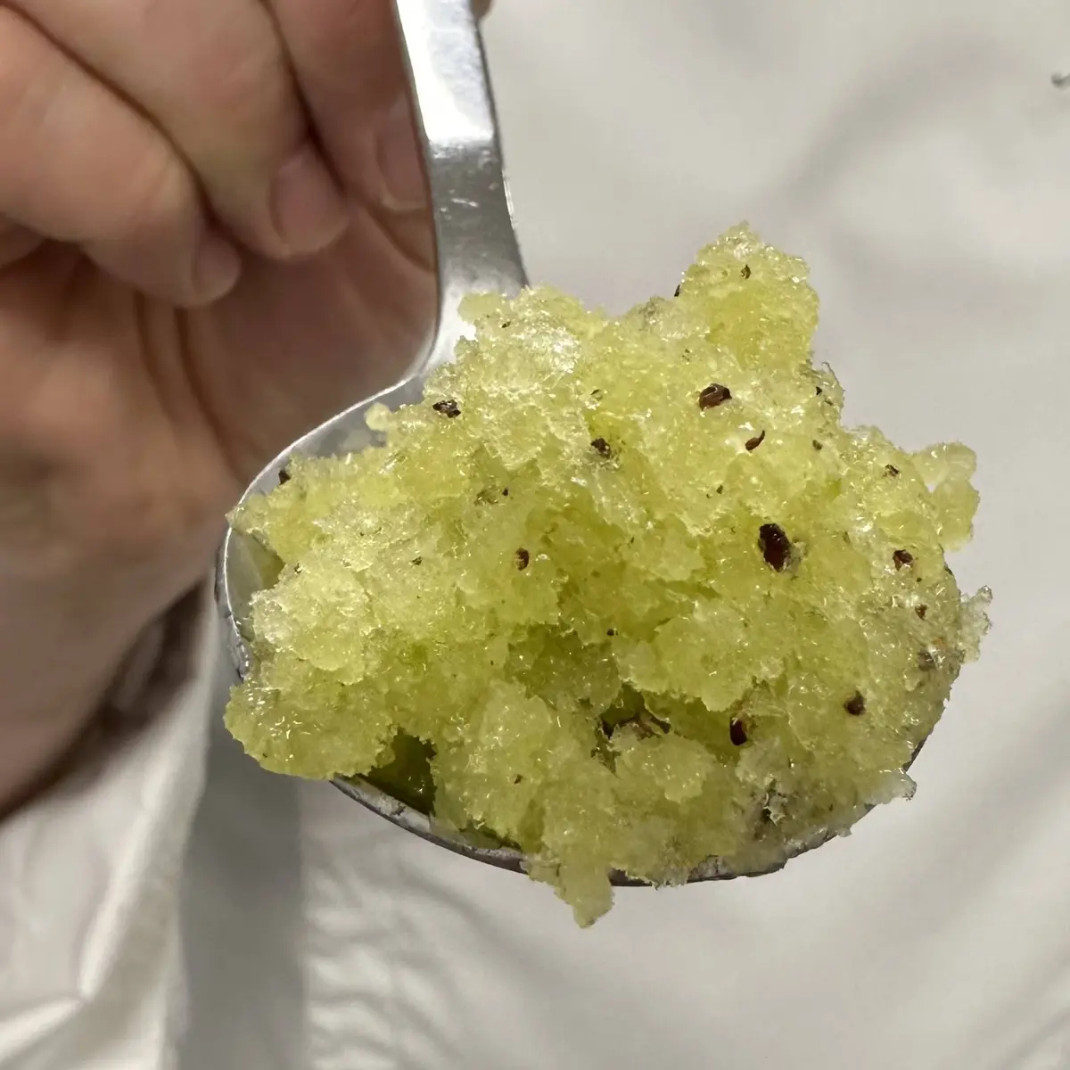 creation thumb for Granita de Pepino y Kiwi para Tartare de Pescado 🥒🥝